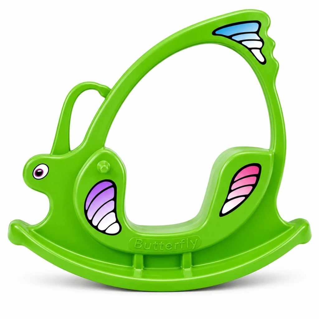 Kids Butterfly Rocking Toy Indoor Outdoor Balance Ride
