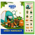 Kids Camping Tent Playset Pop Up Outdoor Adventure Explorer Kit
