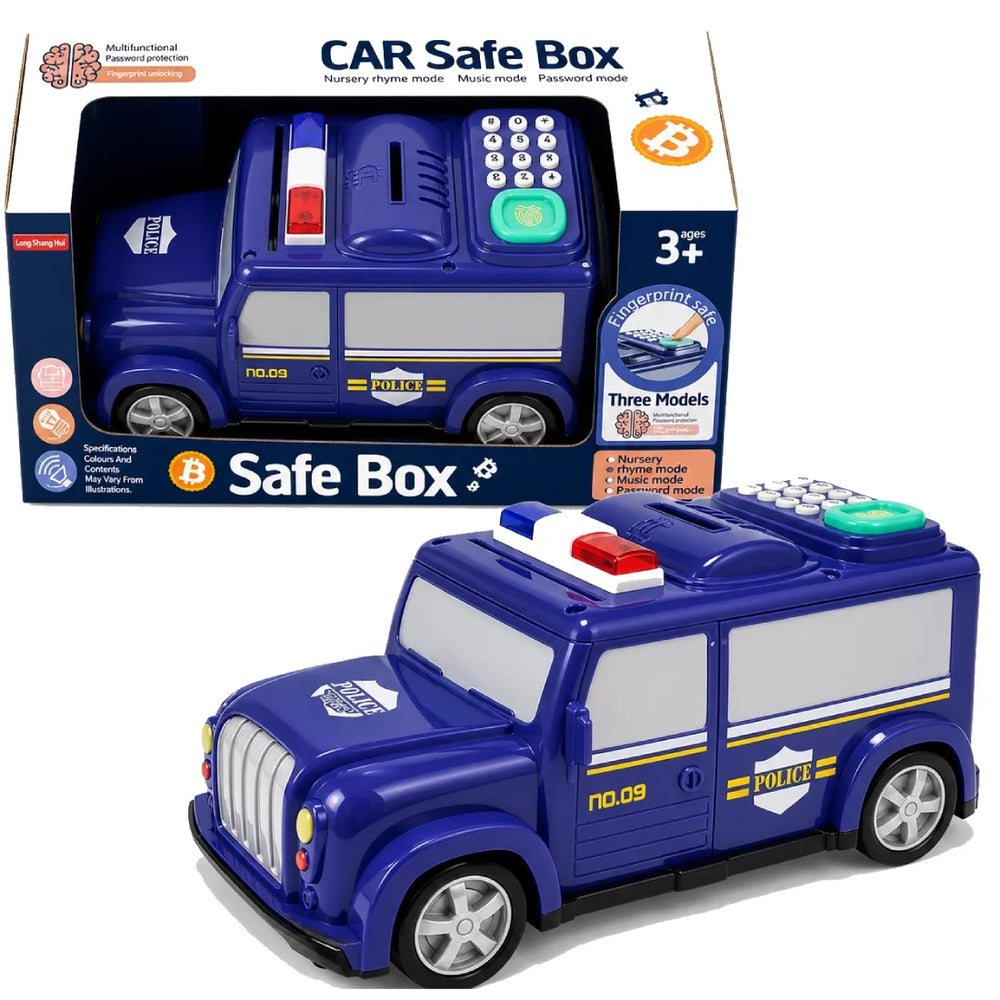 Kids Car Piggy Bank Password Safe Truck Money Saving Box Light Music
