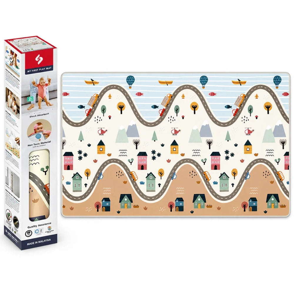 Kids Country Village Baby Play Mat EVA Waterproof Anti-Slip Floor