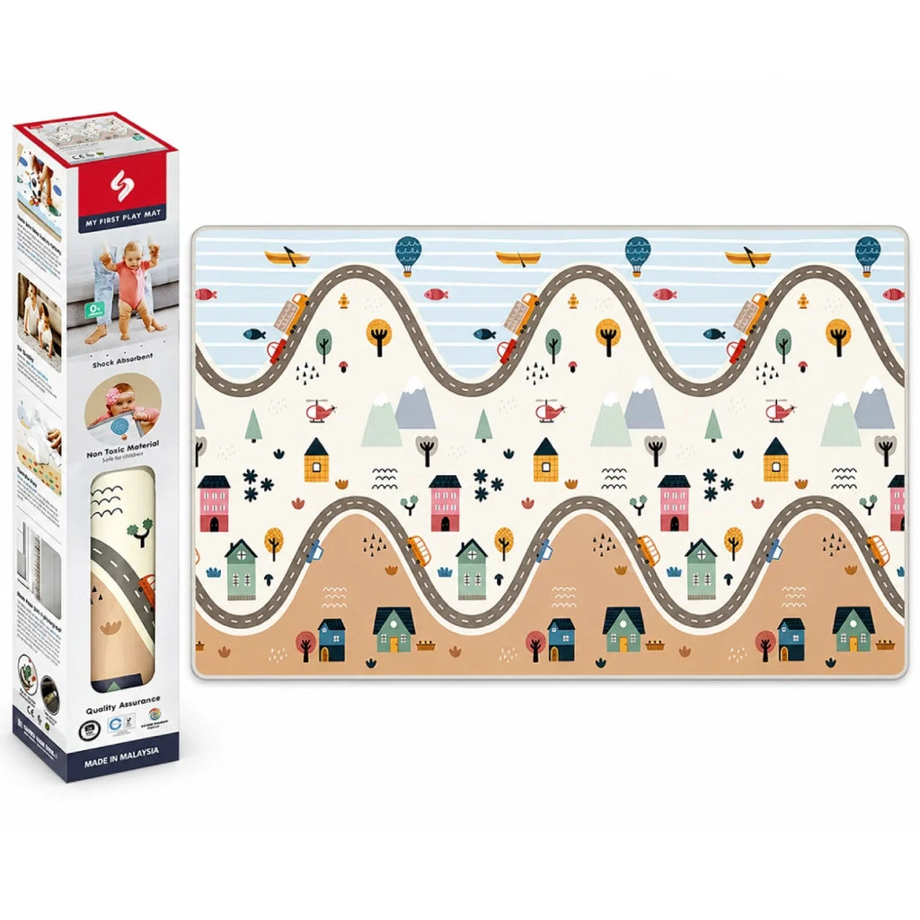 Kids Country Village Baby Play Mat EVA Waterproof Anti-Slip Floor