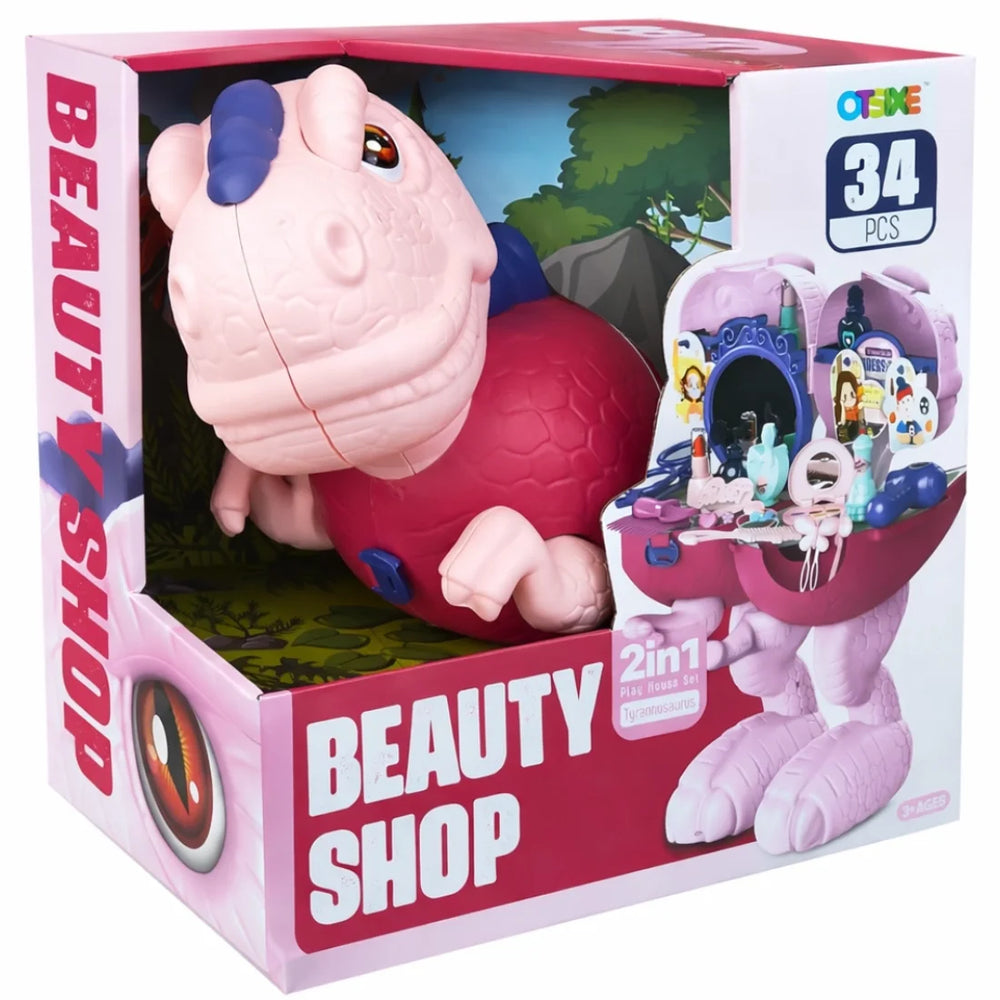 Kids Dinosaur Beauty Shop Set 34 Pieces Creative Toy