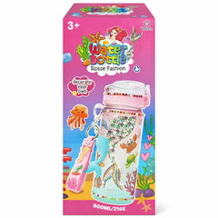 Kids DIY Mermaid Bottle Set Stickers 1 Piece Creative Toy