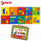 Kids EVA Puzzle Mat Numbers Shapes 10 Pieces 12inch Learning Floor Play