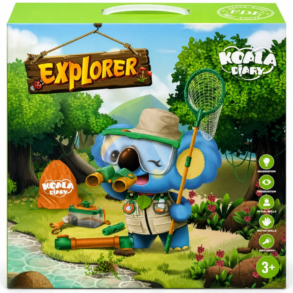 Kids Explorer Playset Adventure Kit Outdoor Role Play Backpack Set