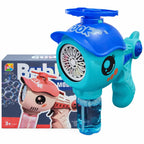 Kids Flying Disk Bubble Gun Blue / Red 1 Piece Outdoor Toy