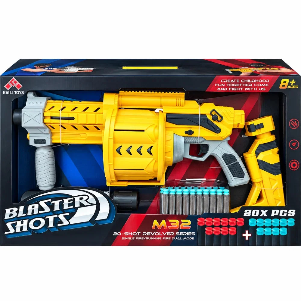 Kids Foam Shot Rifle Gun 32 Pieces Action Toy