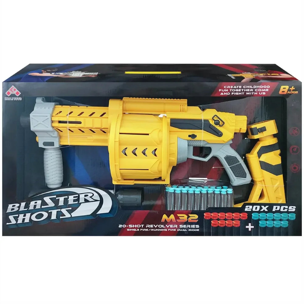 Kids Foam Shot Rifle Gun 32 Pieces Action Toy