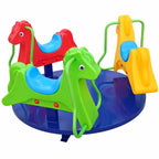 Kids Horse Merry Go Round Outdoor Playground Spinner Ride