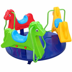 Kids Horse Merry Go Round Outdoor Playground Spinner Ride