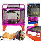 Kids Indoor & Outdoor Playset with Slide & Trampoline (222 × 126 × 133 cm)