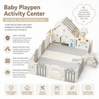 Kids Indoor Playpen Activity Center Slide Tent Basketball Hoop Play Area