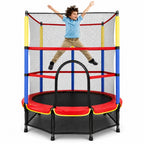Kids Indoor Trampoline with Safety Net 140CM Active Play