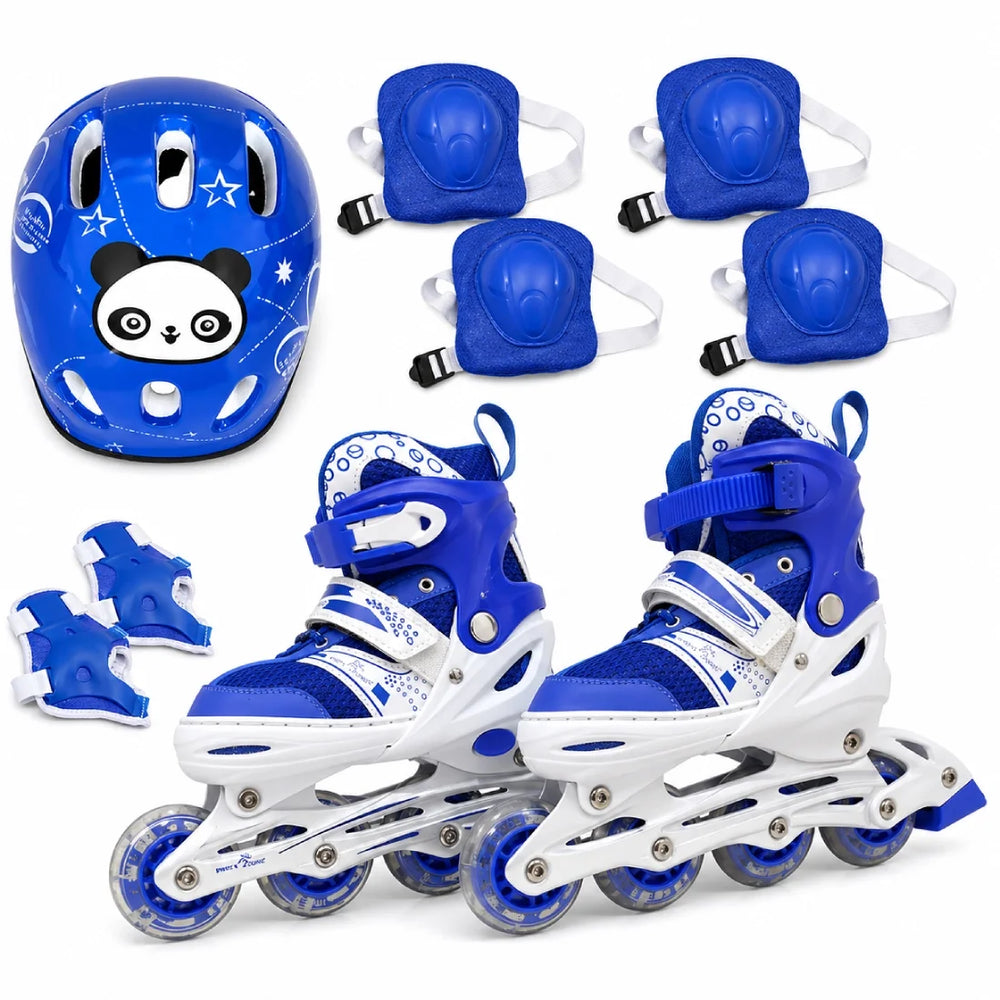 Kids Inline Skates Protective Gear Set