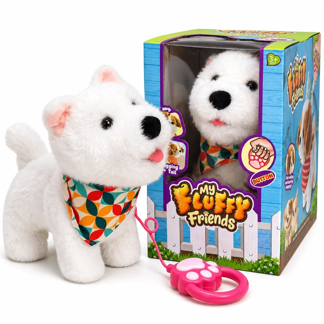 Kids Interactive Plush Dog Toy with Sound Remote Control Fun Play