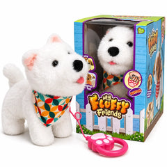 Kids Interactive Plush Dog Toy with Sound Remote Control Fun Play