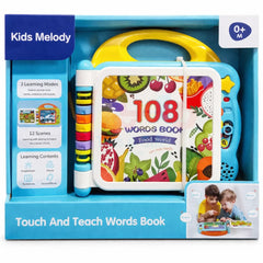 Kids Interactive Sound Learning Book 108 Words Preschool Toy
