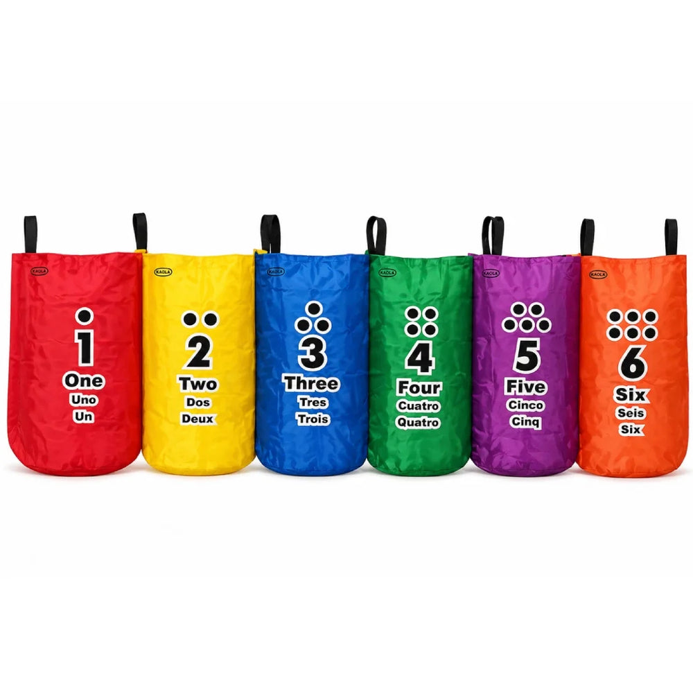 Kids Jumping Bags Set 1–6 Hop Sack Race Outdoor Activity Play
