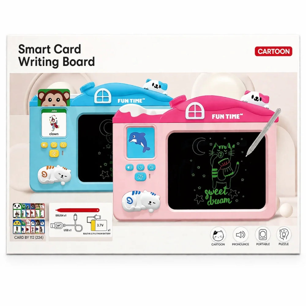 Kids LCD Writing Drawing Board Smart Card 1 Piece Learning Toy