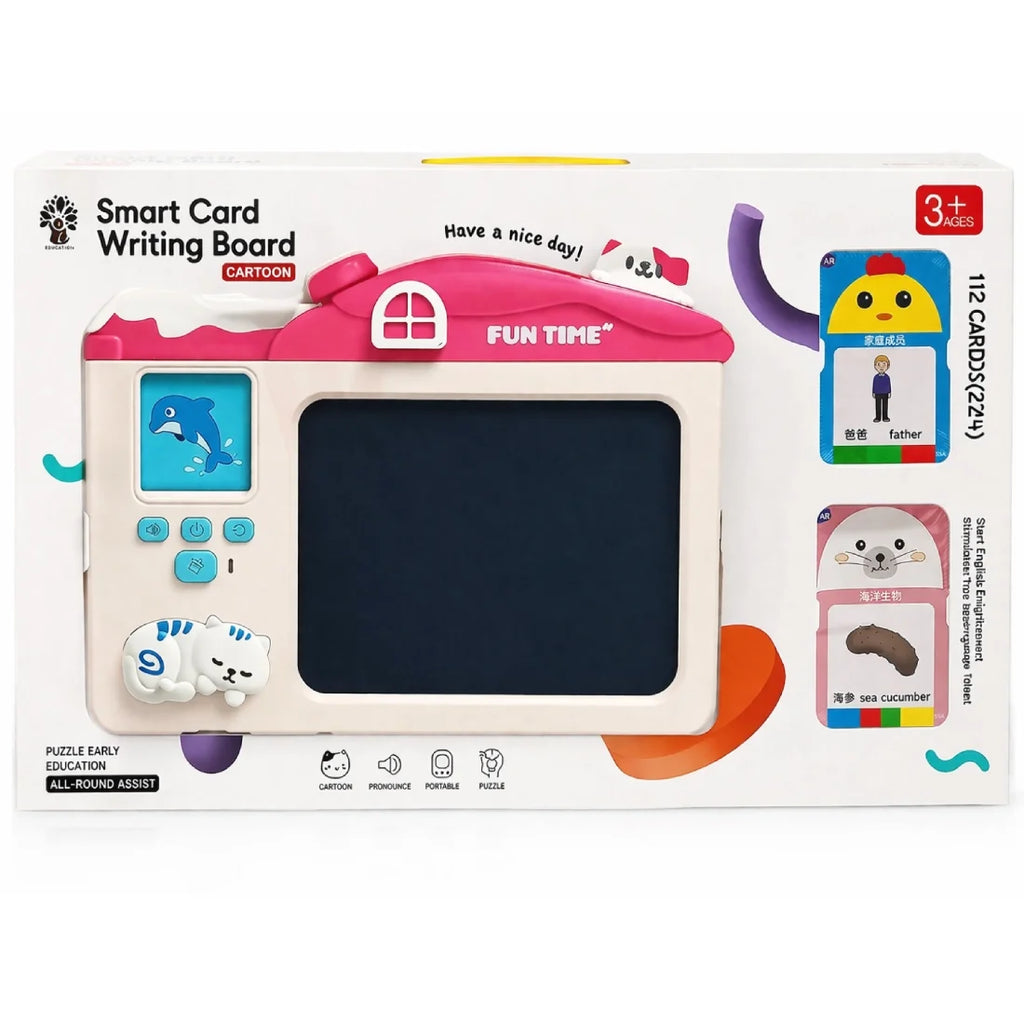 Kids LCD Writing Drawing Board Smart Card 1 Piece Learning Toy