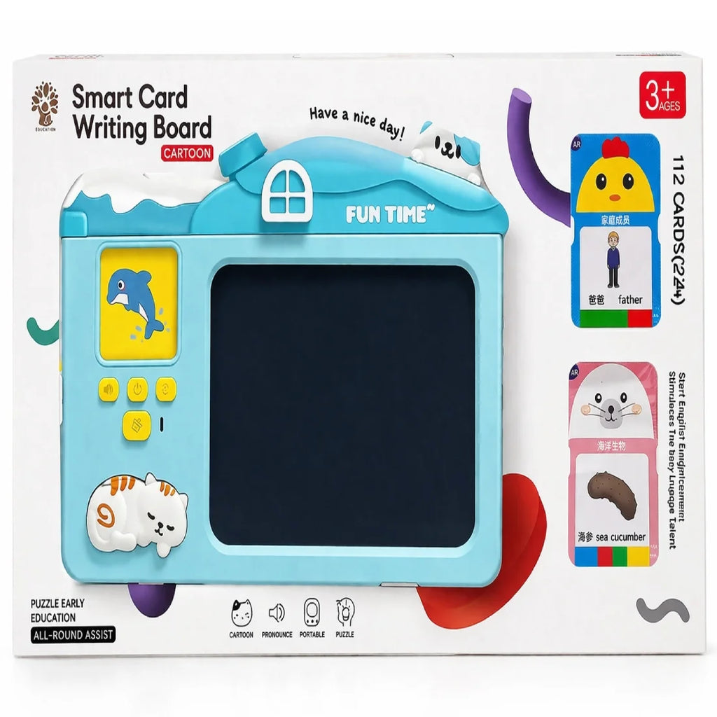 Kids LCD Writing Drawing Board Smart Card 1 Piece Learning Toy
