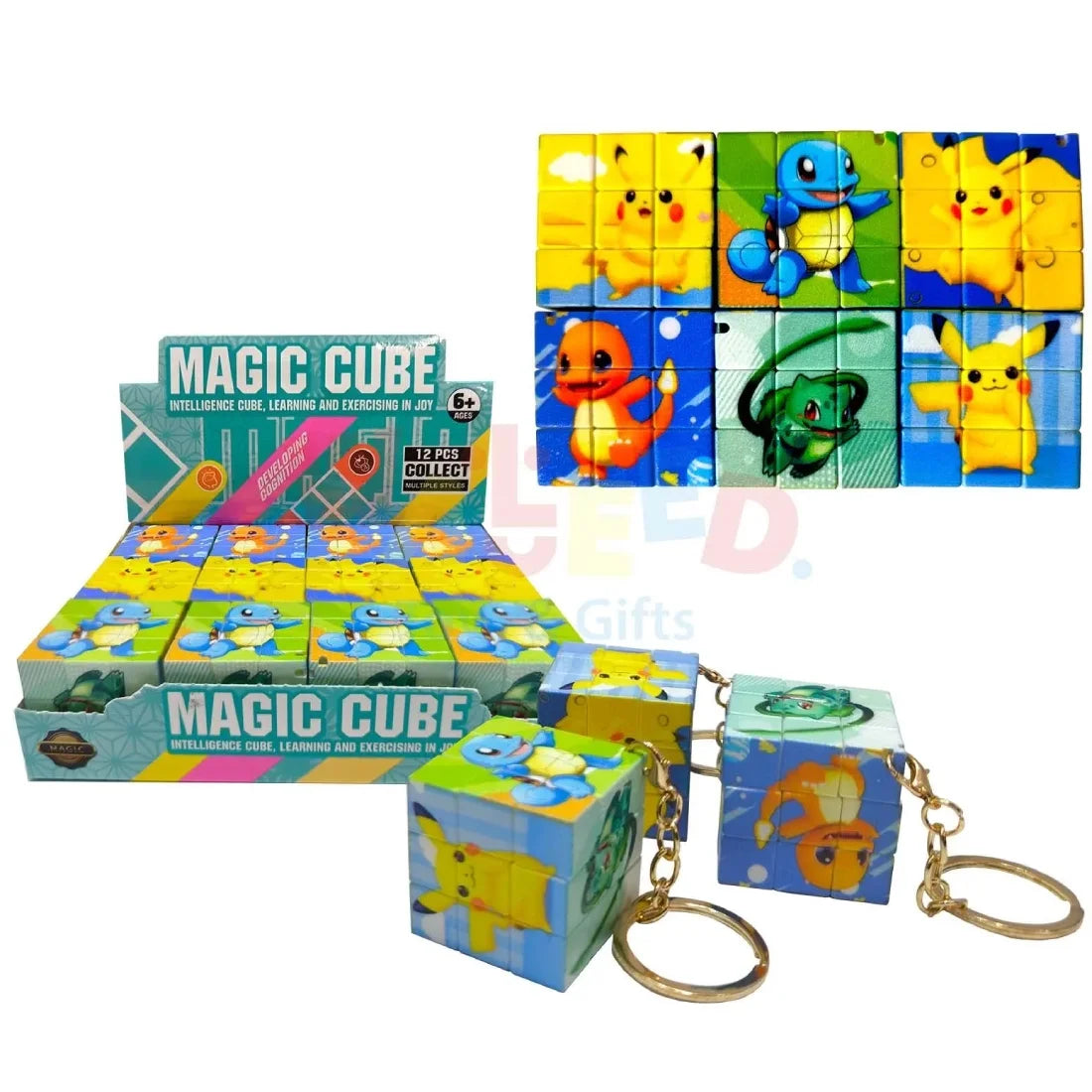 Kids Magic Cube Puzzle Toy Character Learning Game