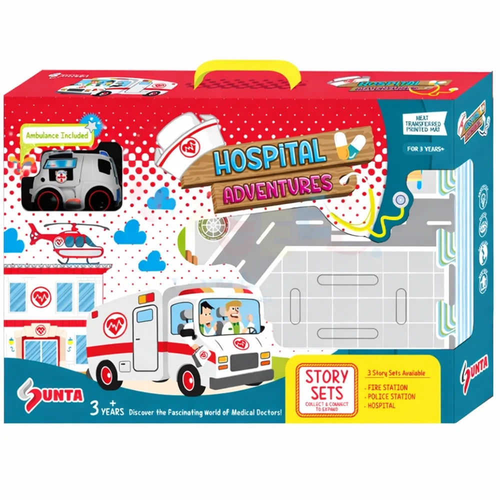 Kids Magnetic Puzzle with Toy Car Creative Learning Set