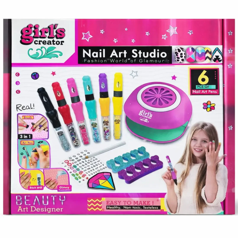 Kids Nail Art Manicure Set Machine 1 Piece Beauty Toy