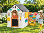 Kids Playhouse with Accessories – Grey & Yellow