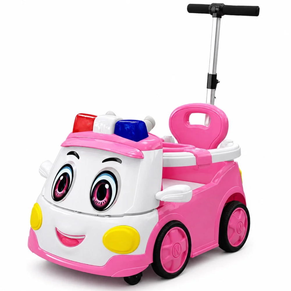 Kids Ride On Push Car With Remote Control Handle Assorted Colors