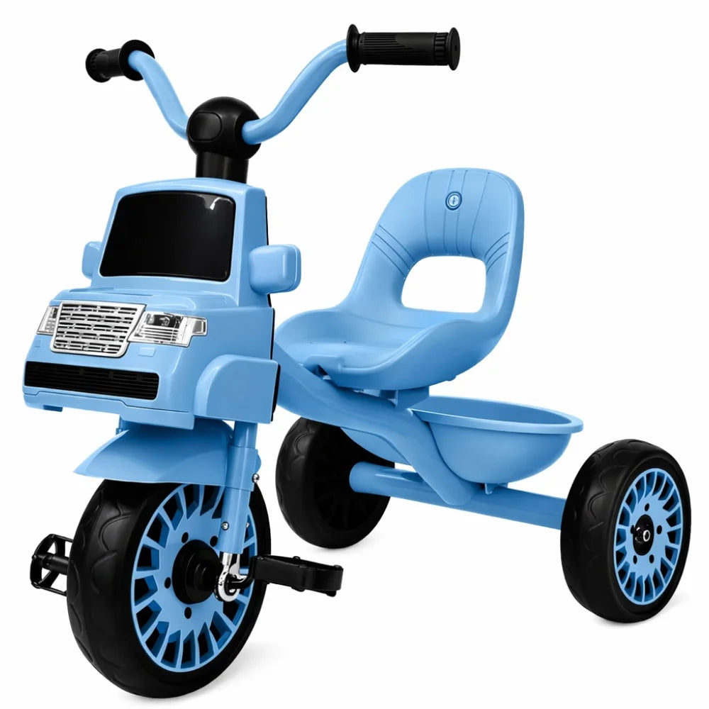 Kids Ride on Tricycle with Storage Tray Stable 3 Wheel Bike