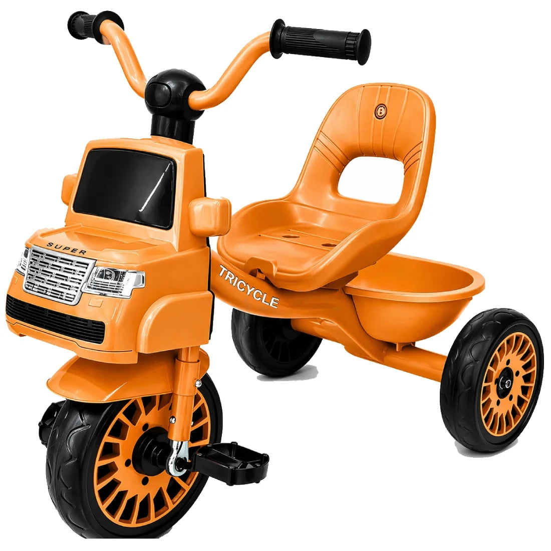 Kids Ride on Tricycle with Storage Tray Stable 3 Wheel Bike