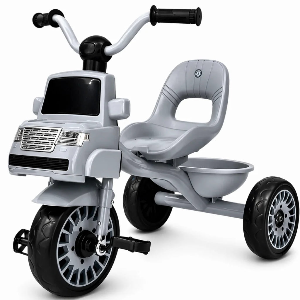 Kids Ride on Tricycle with Storage Tray Stable 3 Wheel Bike