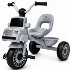 Kids Ride on Tricycle with Storage Tray Stable 3 Wheel Bike