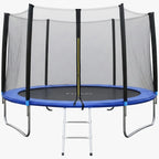 Kids Round Trampoline with Safety Net & Ladder – 240 cm
