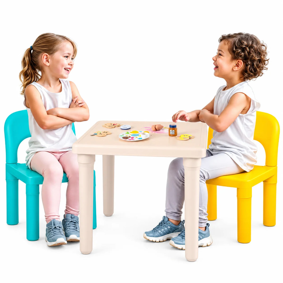 Kids Table & Two Chairs Set