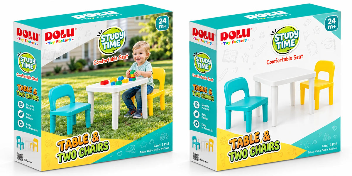 Kids Table & Two Chairs Set