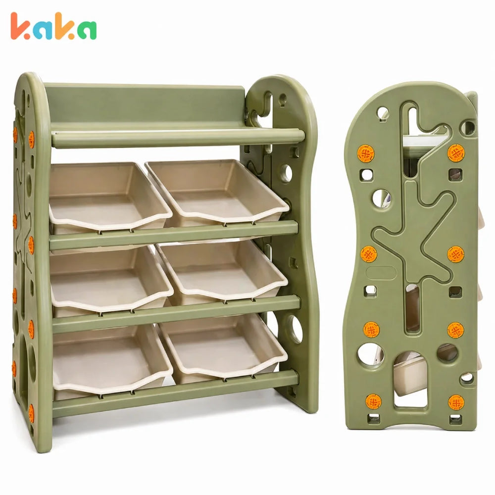Kids Toy Storage Organizer with Plastic Bins Room Nursery Storage