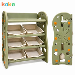 Kids Toy Storage Organizer with Plastic Bins Room Nursery Storage