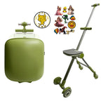 Kids Trolley Luggage Convertible into Baby Stroller Seat
