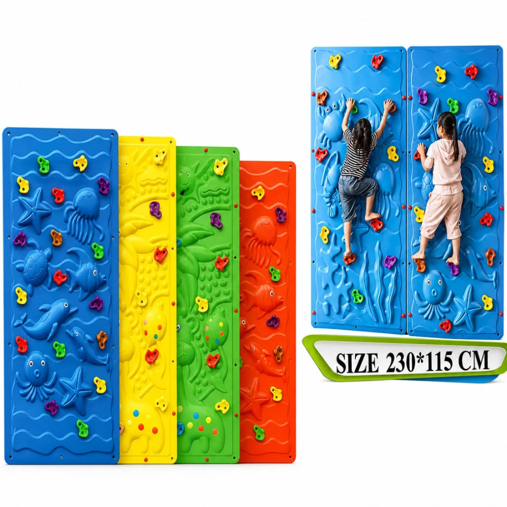 Kids Wall Climbing Playset Indoor Outdoor Activity Climbing Wall