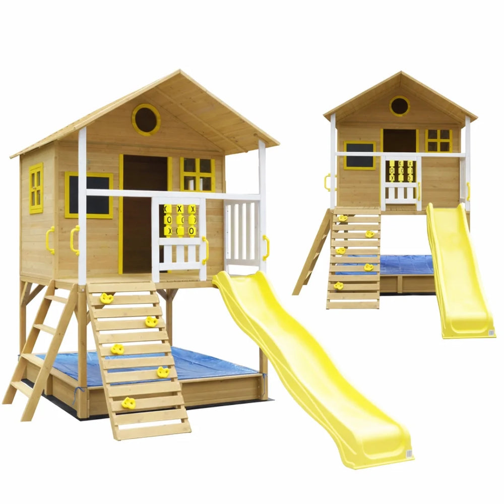 Kids Wooden Cubby House Outdoor Playhouse