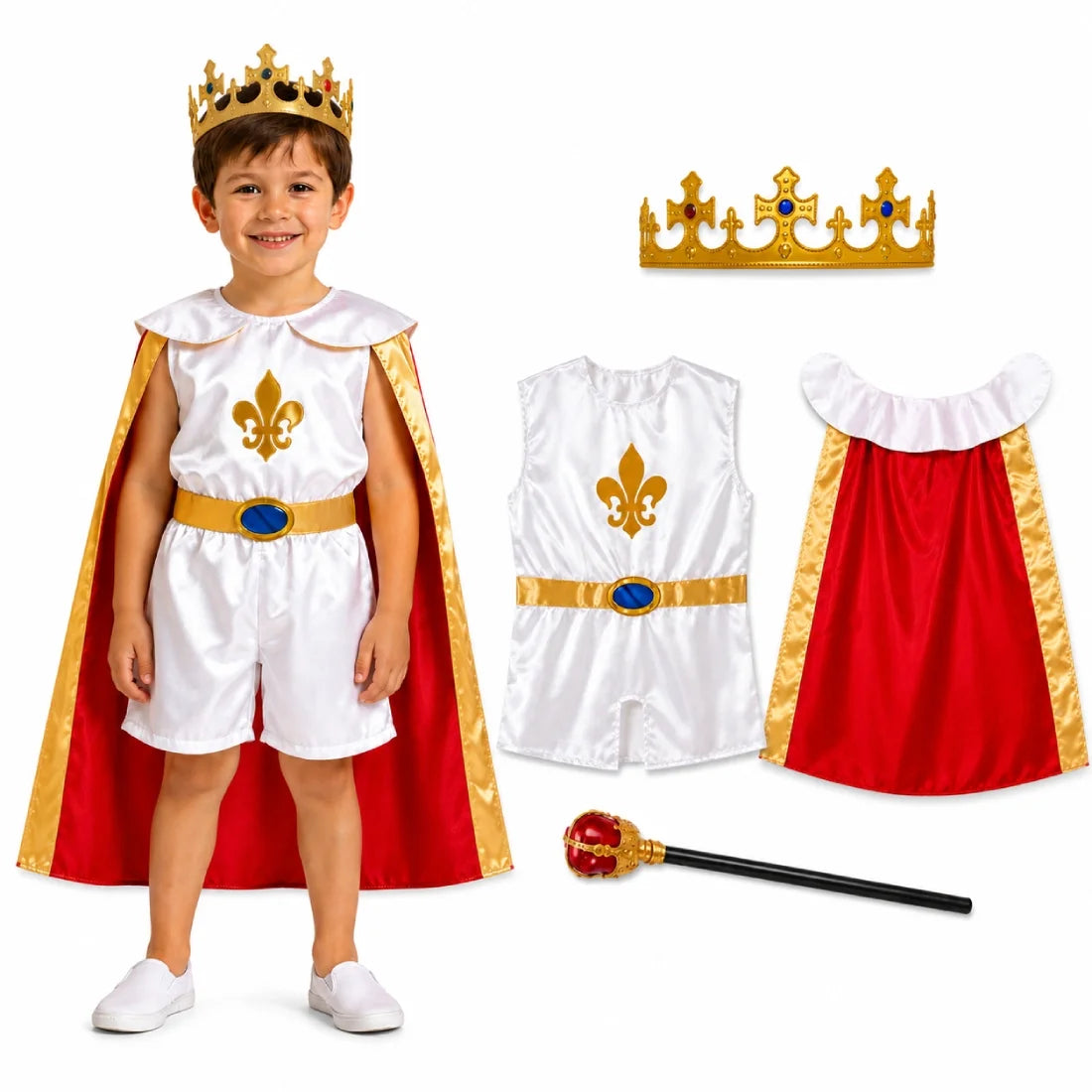 King Costume Dress Up for Kids