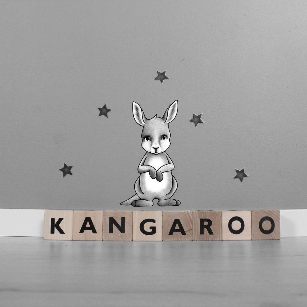 King the Kangaroo Wall Sticker
