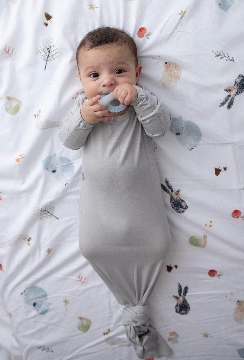 Grey Komfies Knotted Gown