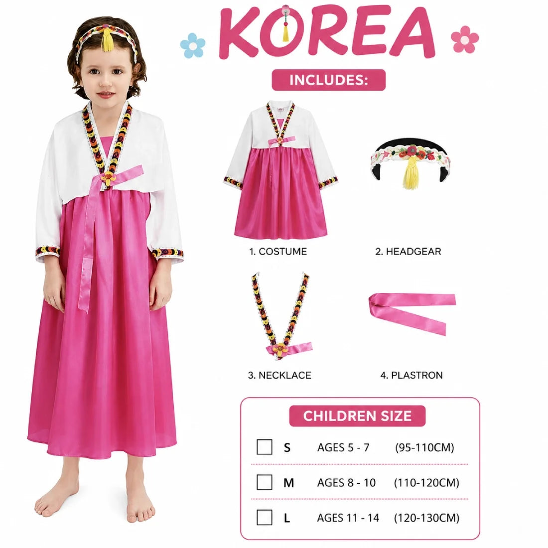 Korean Girl Costume for Kids