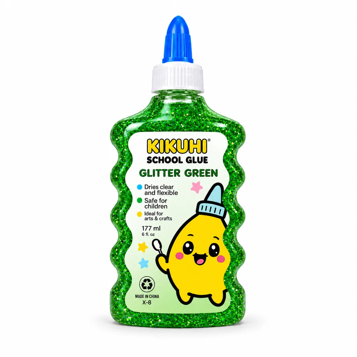 Kumi Glow Glitter Green Glue – 177 ml