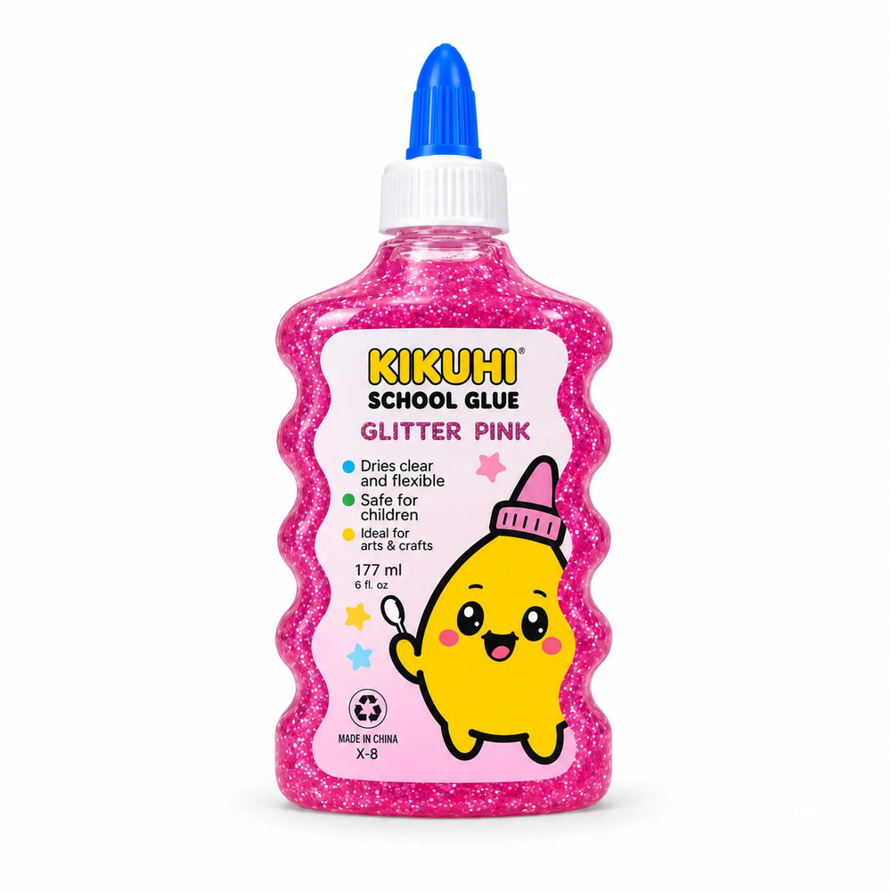 Kumi Glow Glitter Pink Glue – 177 ml