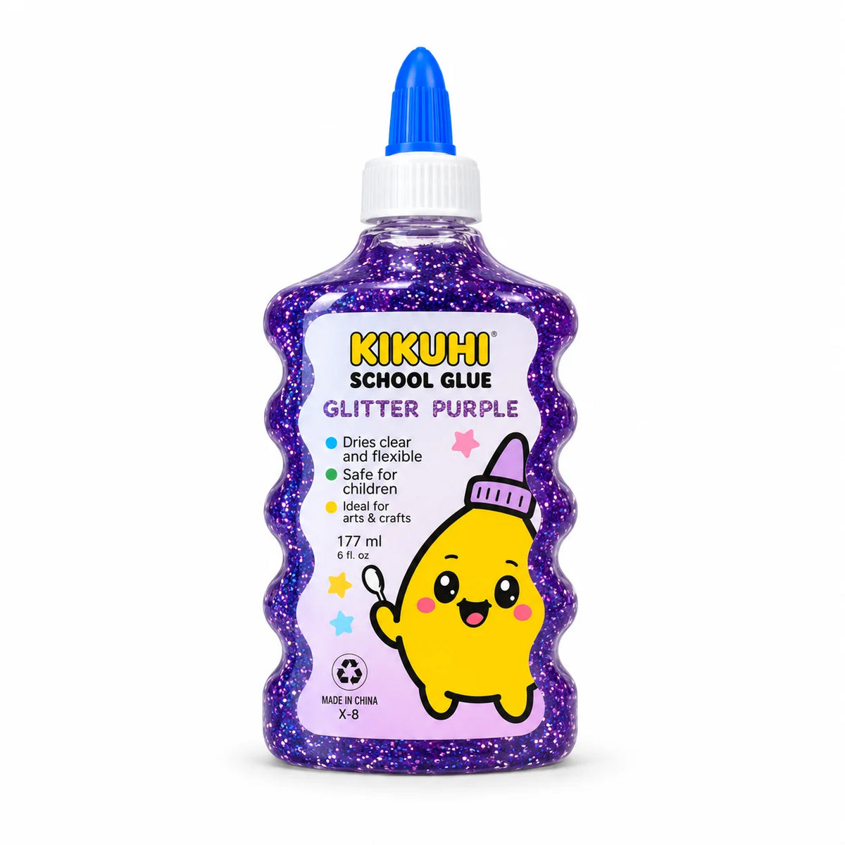 Kumi Glow Glitter Purple Glue – 177 ml