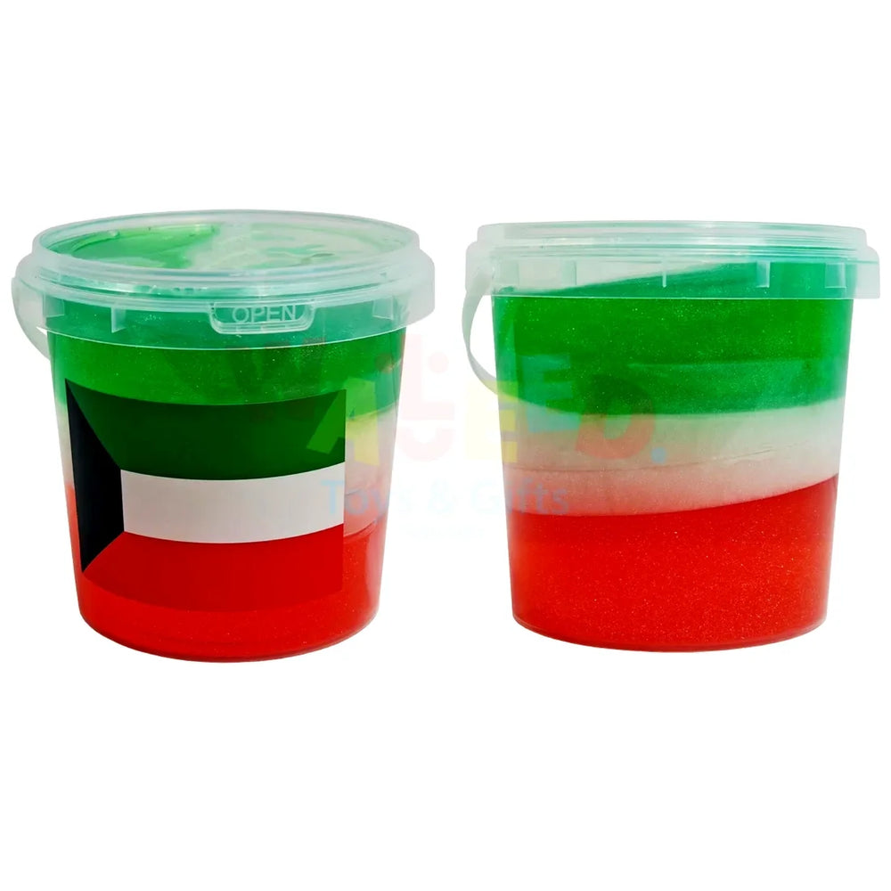 Kuwait Flag Colors Slime
